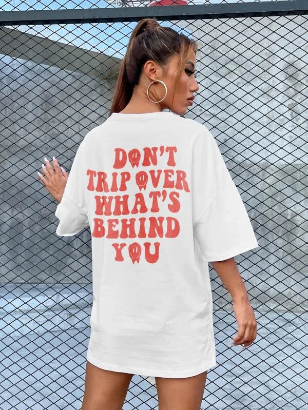 Letter Graphic Oversized Tee