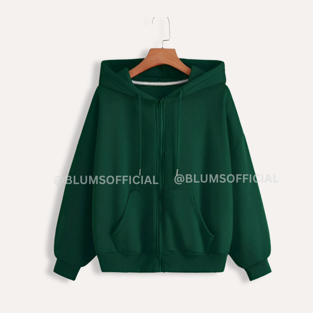 Green Zipper Hoodie