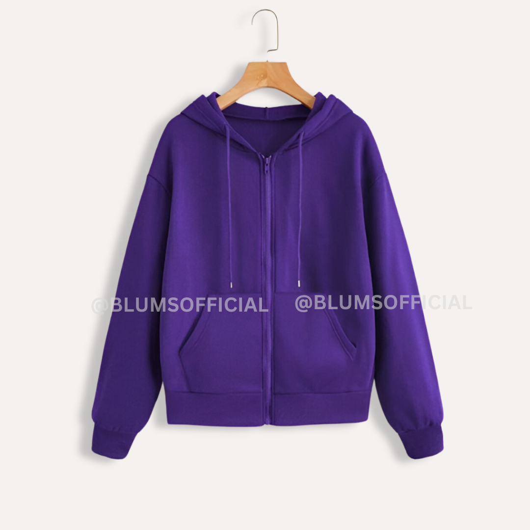 Purple Zipper Hoodie