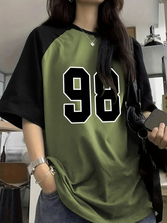 98 Black & Green Oversized Tee
